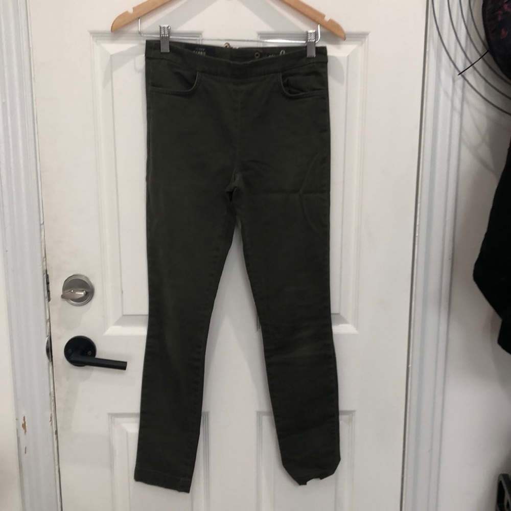 Jcrew green skinny Jean